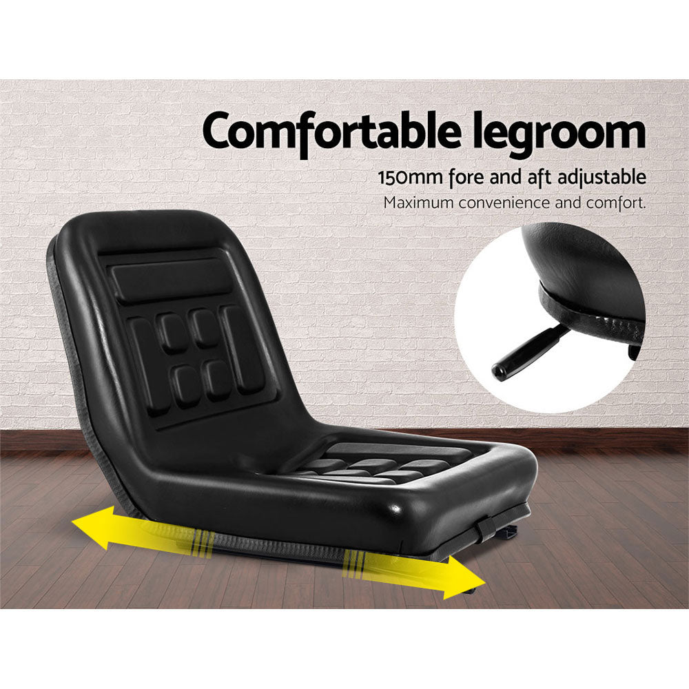 Giantz PU Leather Tractor Suspension Seat — view 5