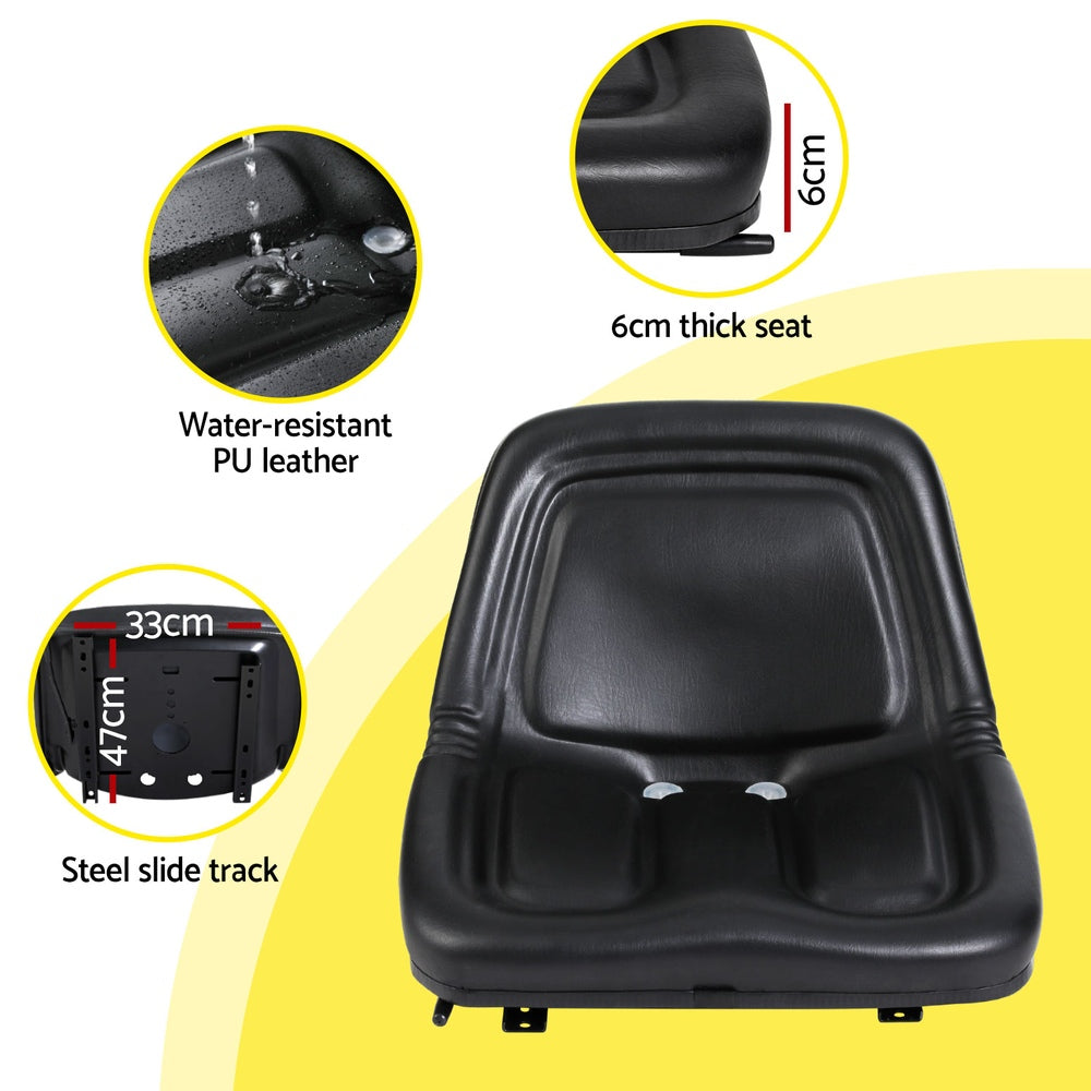 Giantz Tractor Seat Forklift Excavator Universal — view 7