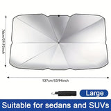 Car windscreen sun shade — view 4