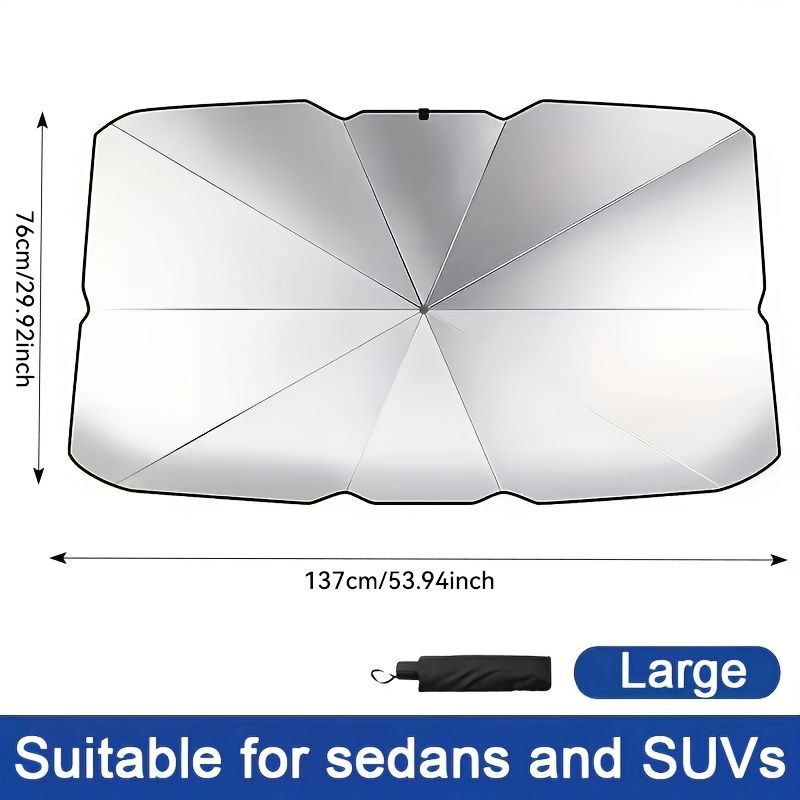 Car windscreen sun shade — view 4