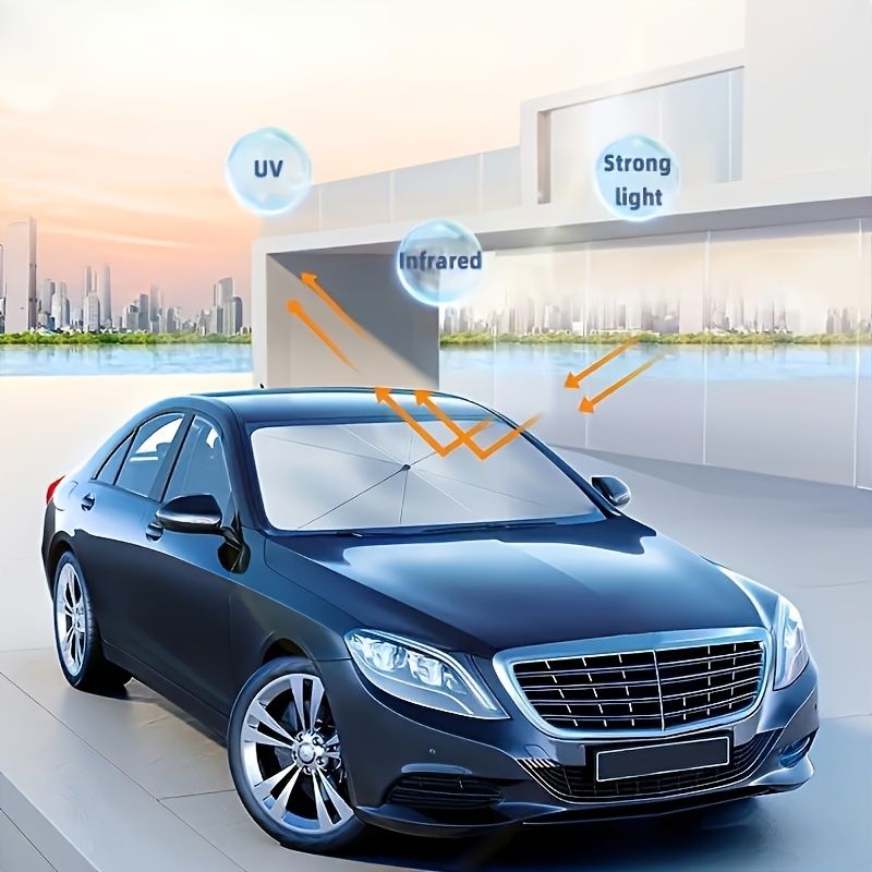 Car windscreen sun shade — view 9