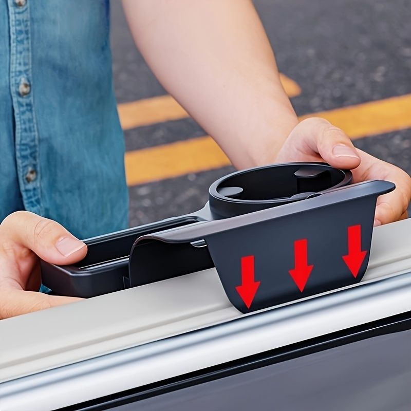 Car door storage cup holder organiser — view 3