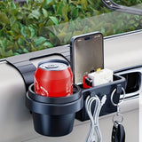 Car door storage cup holder organiser — view 5