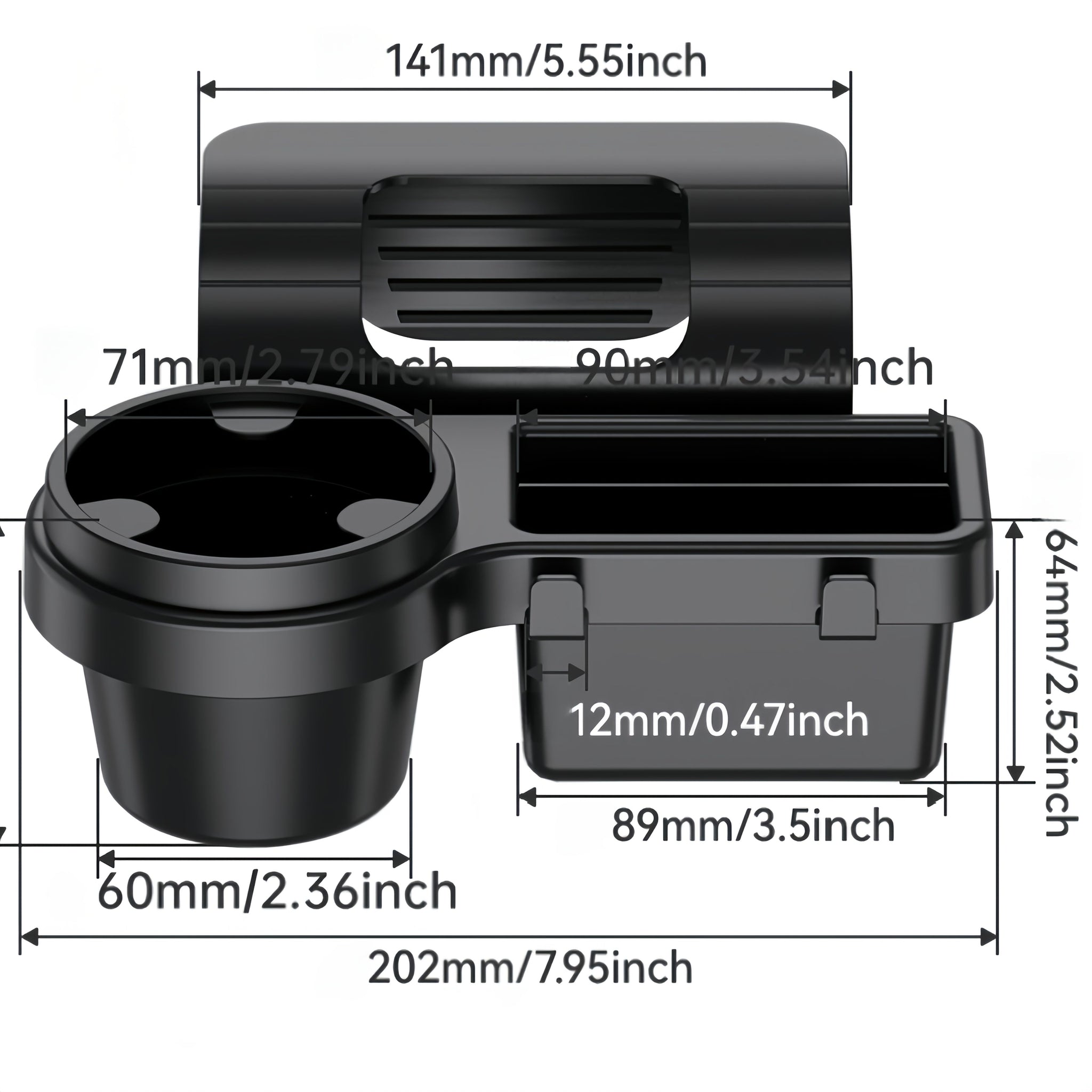 Car door storage cup holder organiser — view 9