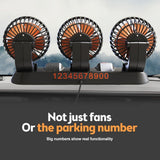 3-head car circulating fan — view 6