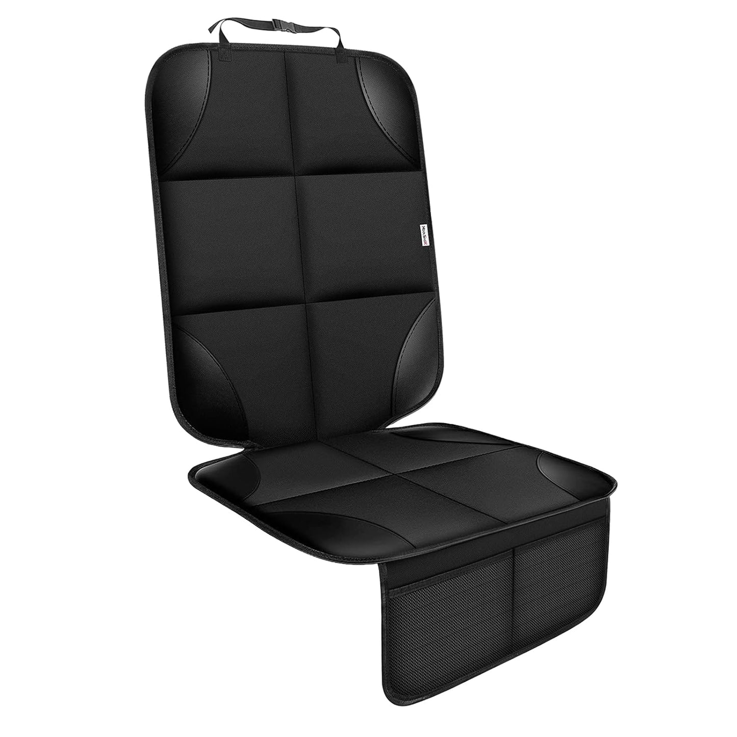 Child car seat protector, black — view 2