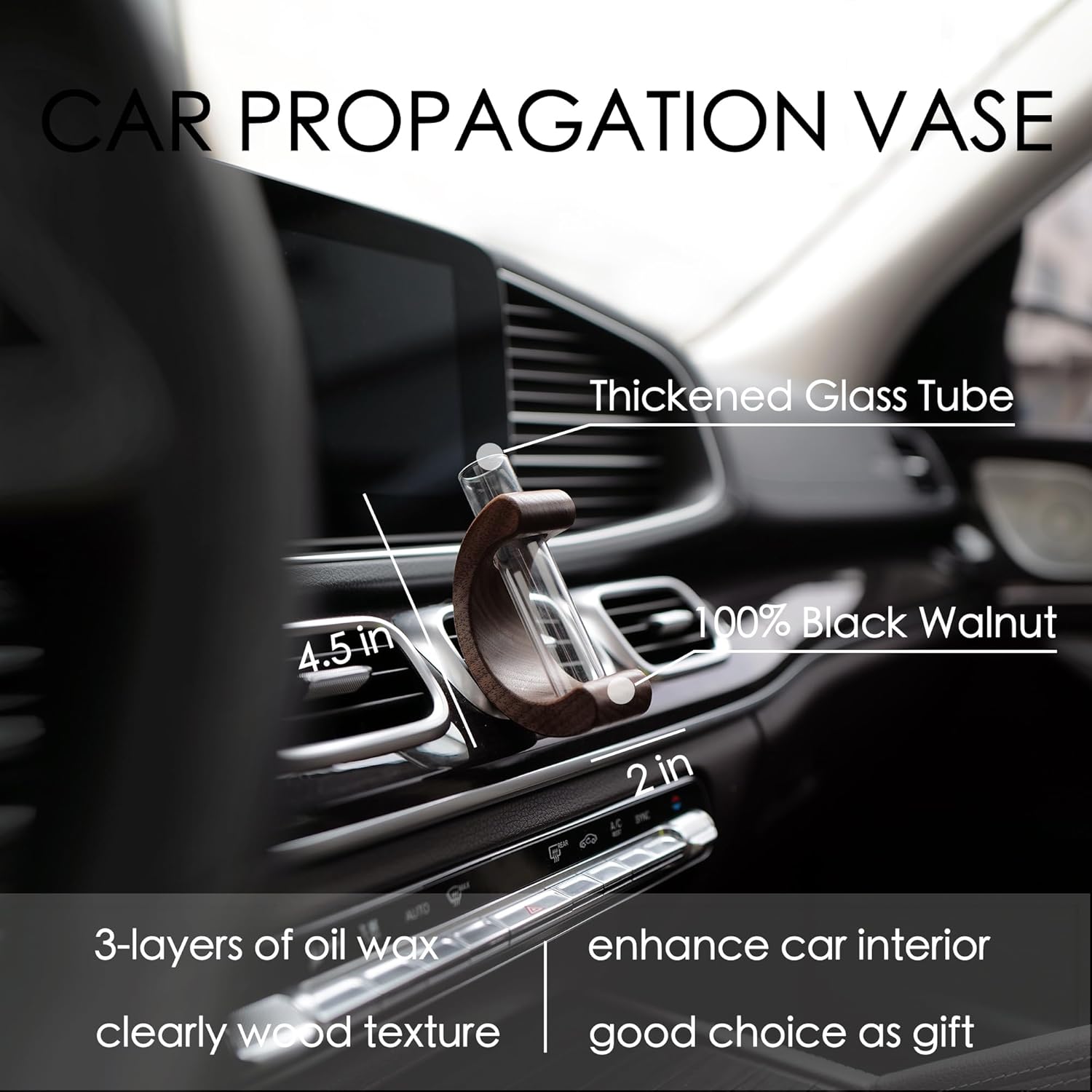 Car dashboard propagation vase vent clip — view 4