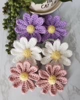Crochet daisy rearview mirror charm — view 8