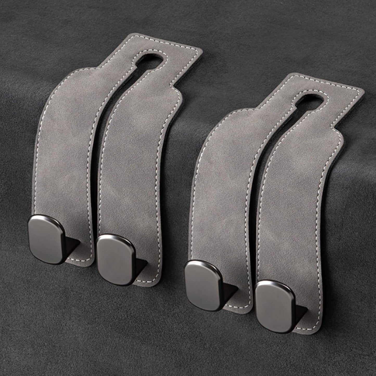 Leather car headrest double hook — view 10