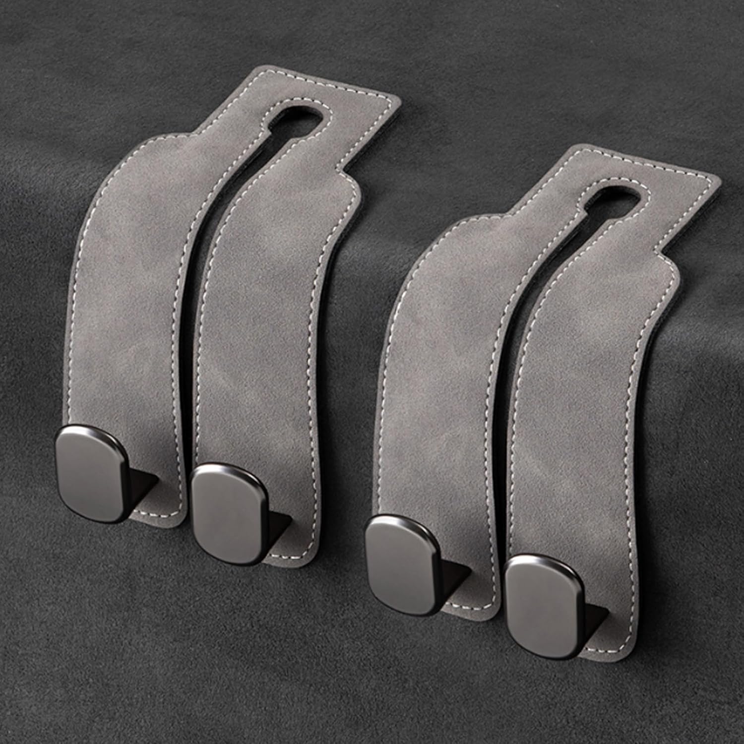 Leather car headrest double hook — view 10