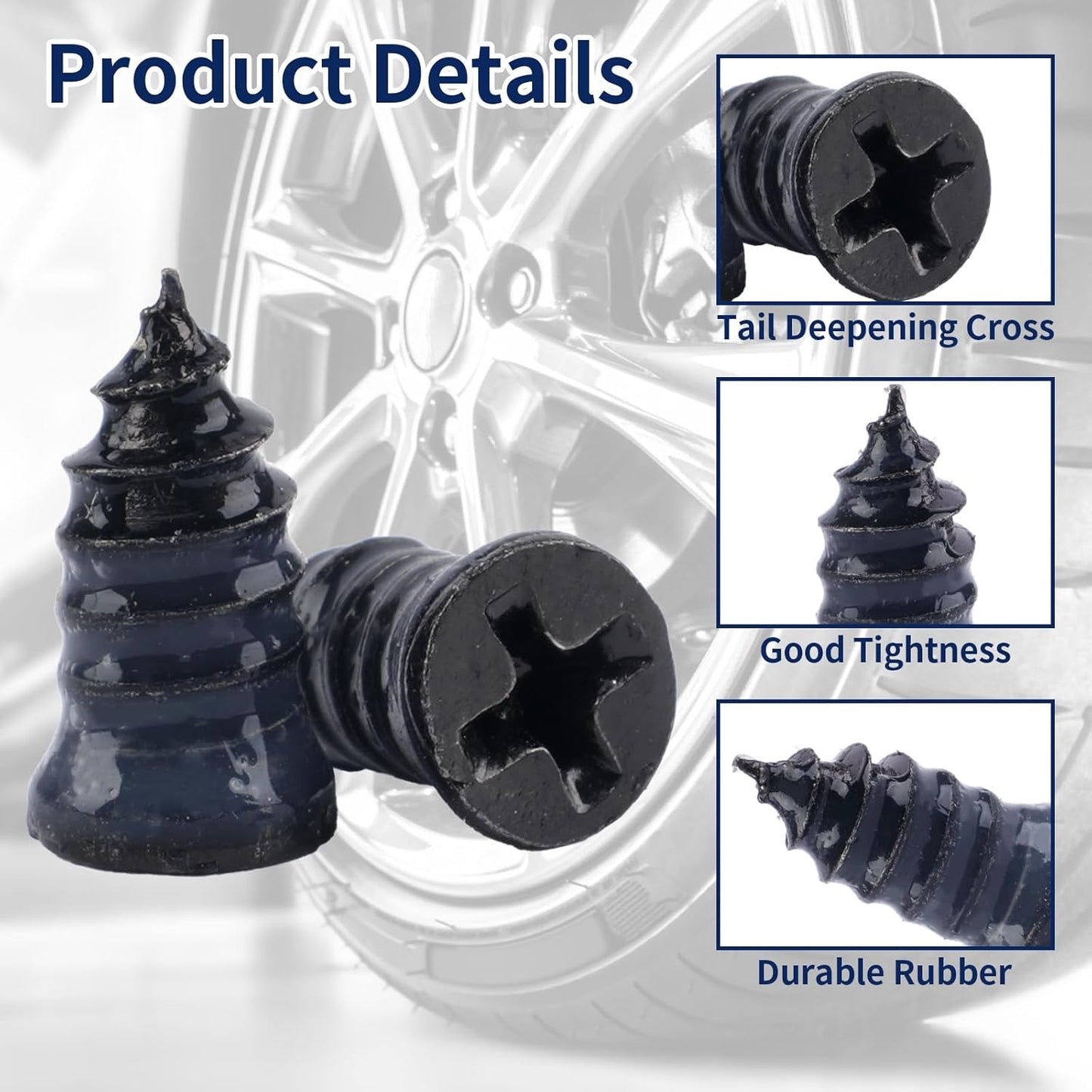 Screw on tyre plugs, 70 repair screws — view 3