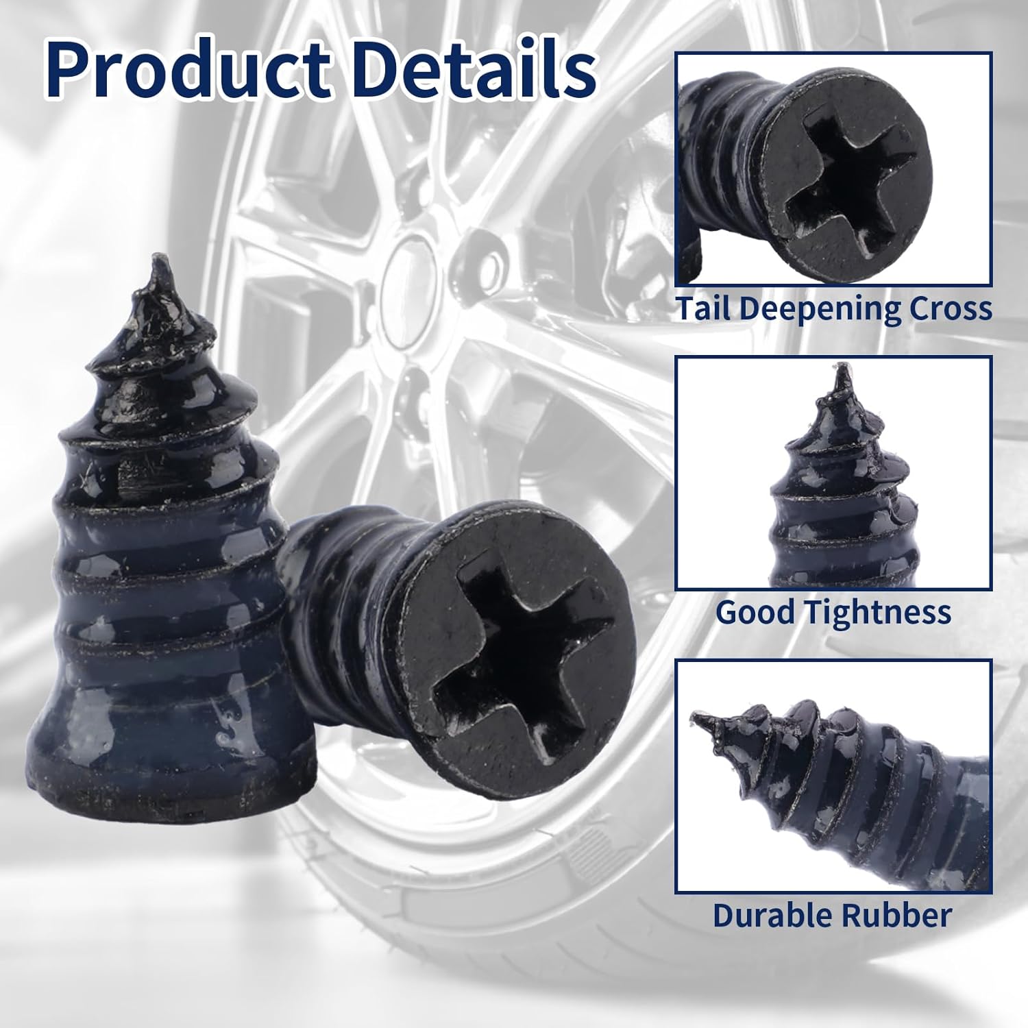 Screw on tyre plugs, 70 repair screws — view 3
