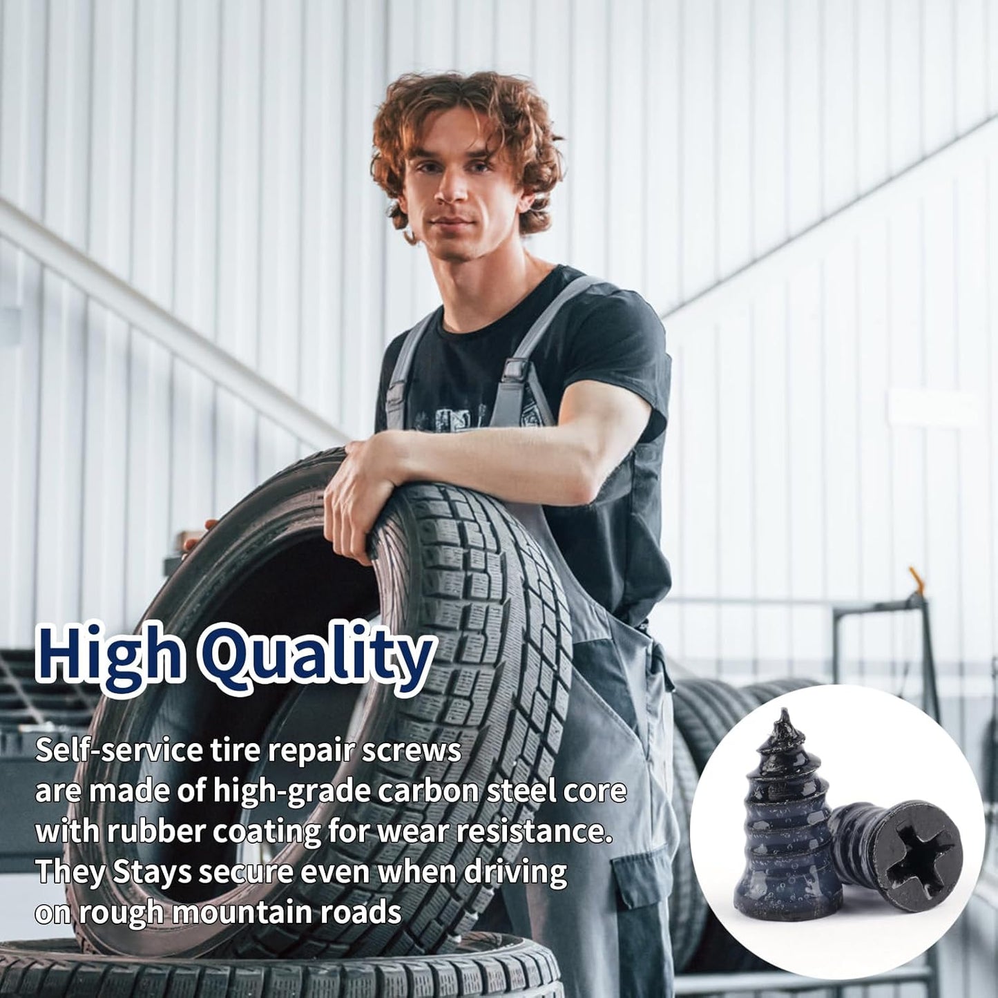 Screw on tyre plugs, 70 repair screws — view 8