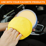 Microfibre wax applicator pads, 6 pack yellow — view 8