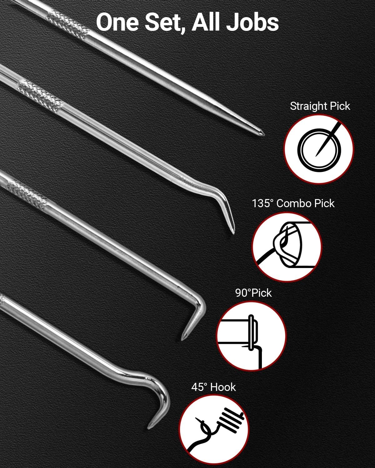 4 piece auto hook and paddle set — view 3