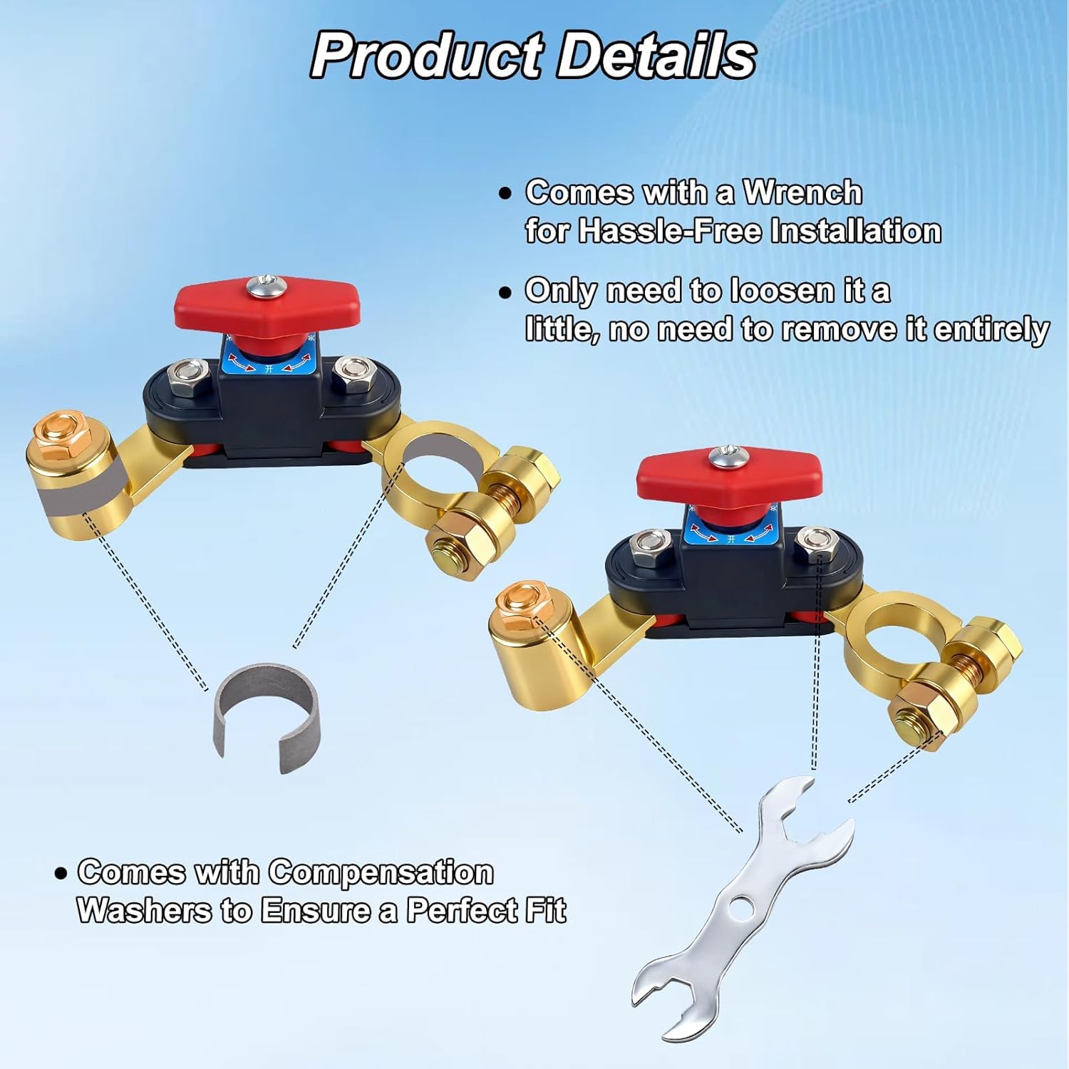 Car battery cut-off switch circuit breaker — view 4
