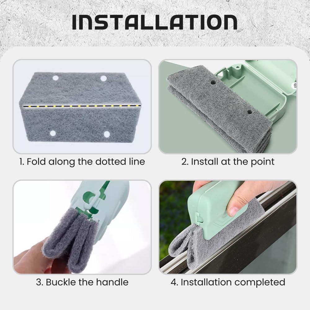 Magic window track cleaner brush set — view 7