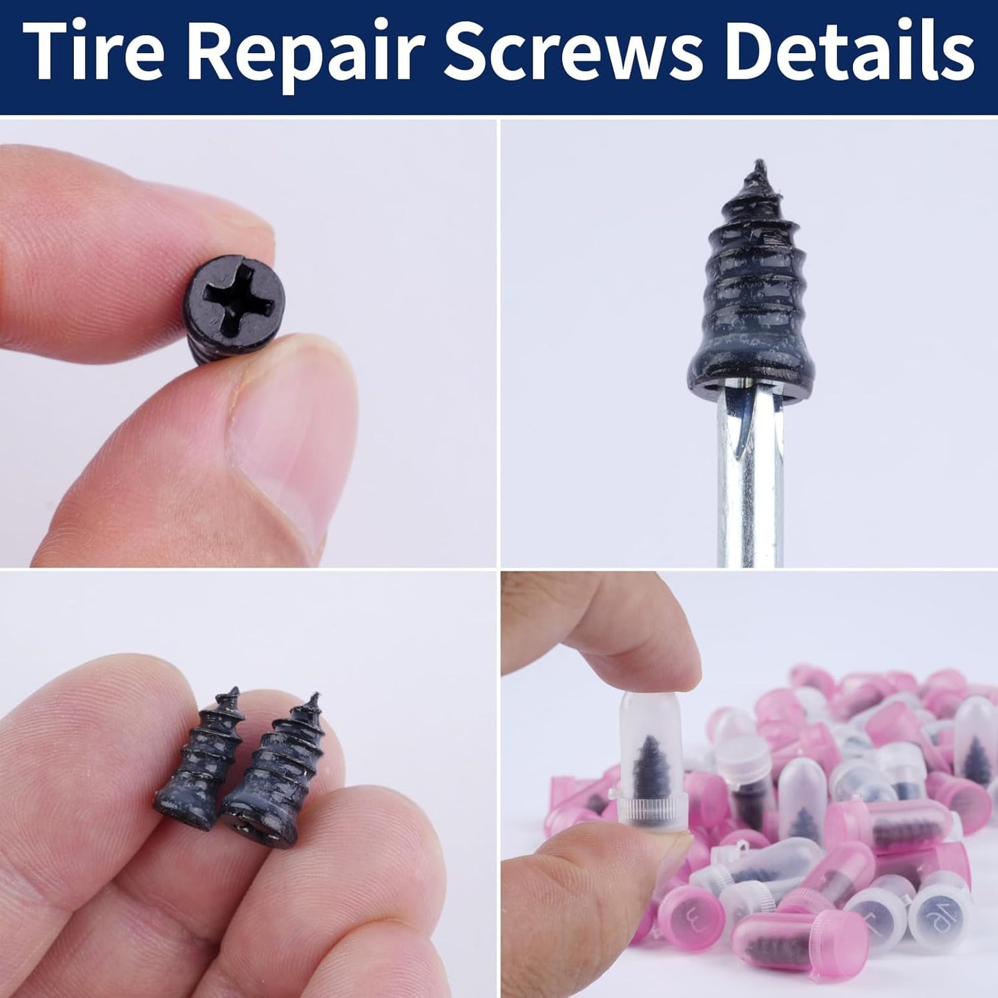 30 piece tyre repair screws plug kit — view 4
