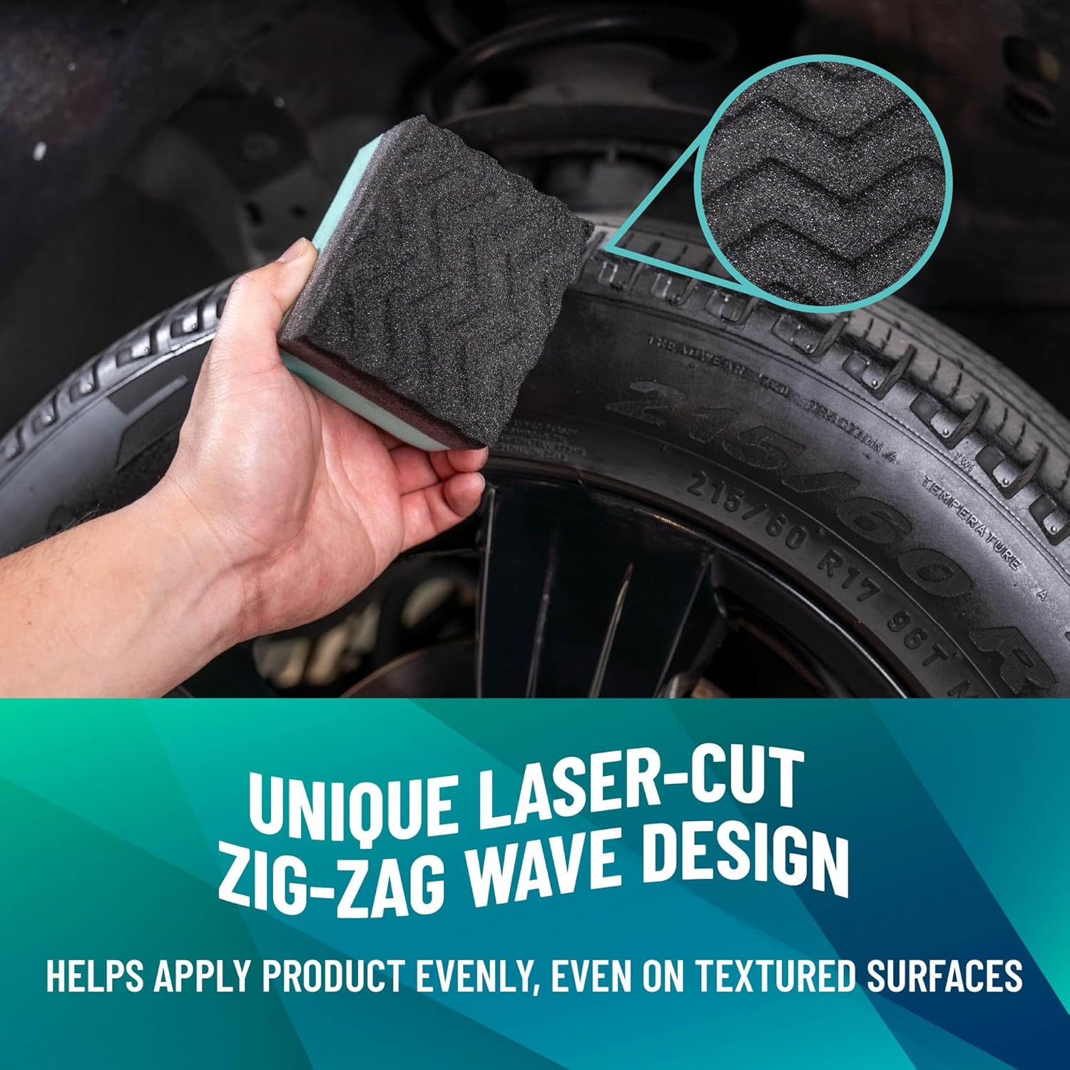 Tyre shine applicator foam pads, pack of 4 — view 4