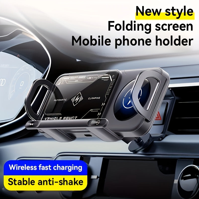 Smart dual-mode rotating stand wireless charging — view 2