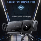 Smart dual-mode rotating stand wireless charging — view 3