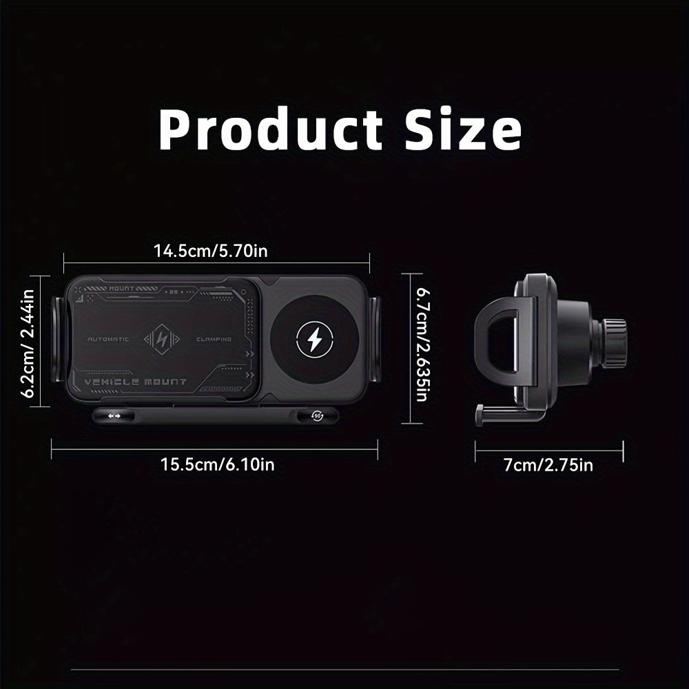 Smart dual-mode rotating stand wireless charging — view 4