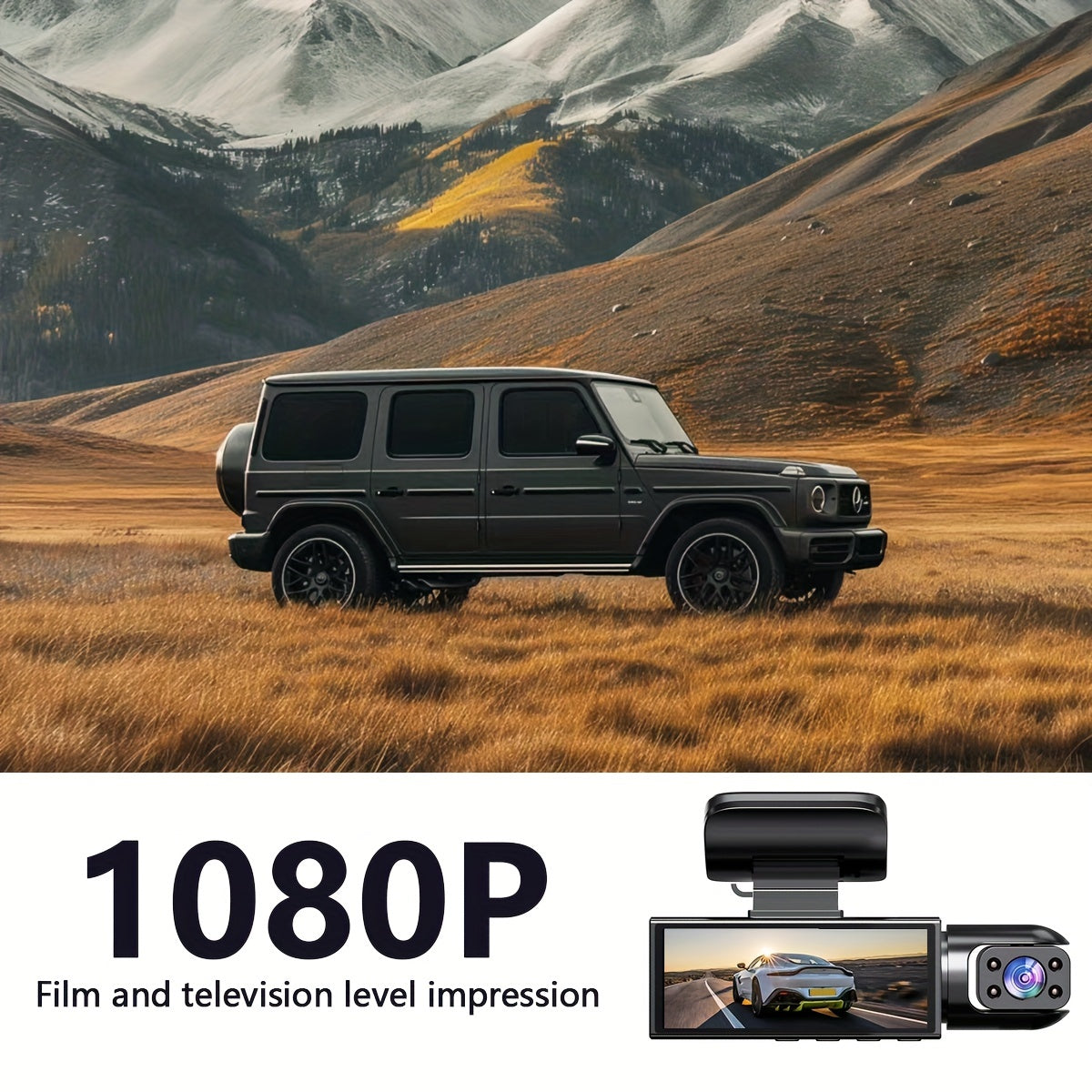Triple lens dash cam 32GB 1080P HD — view 7