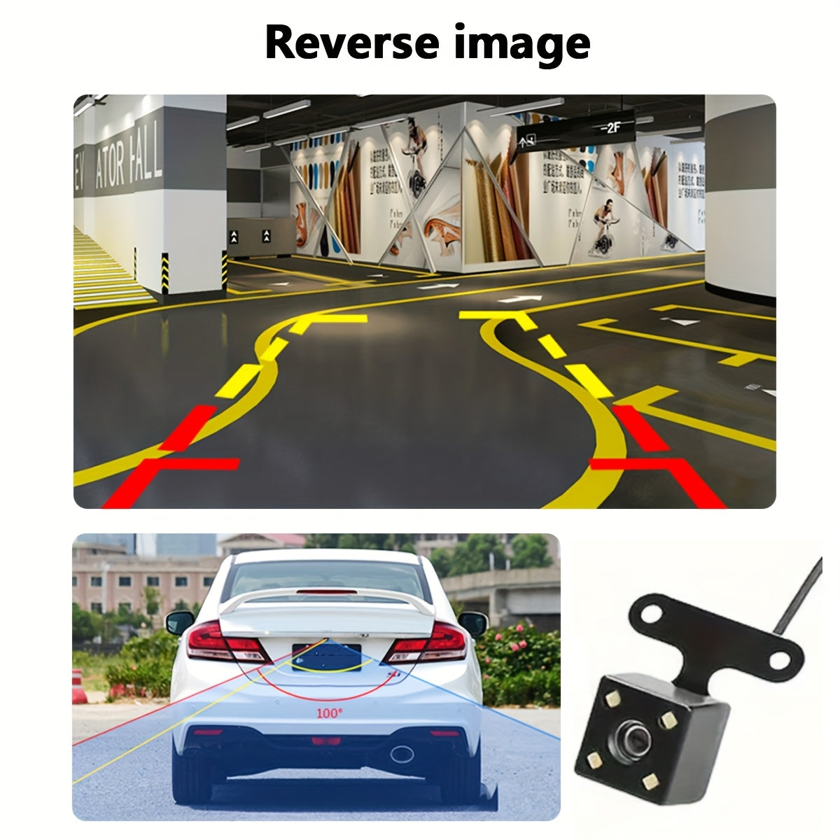 Triple lens dash cam 32GB 1080P HD — view 10