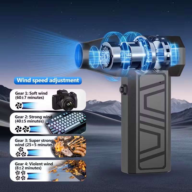 Car wireless snow blower 130,000 RPM turbine — view 3