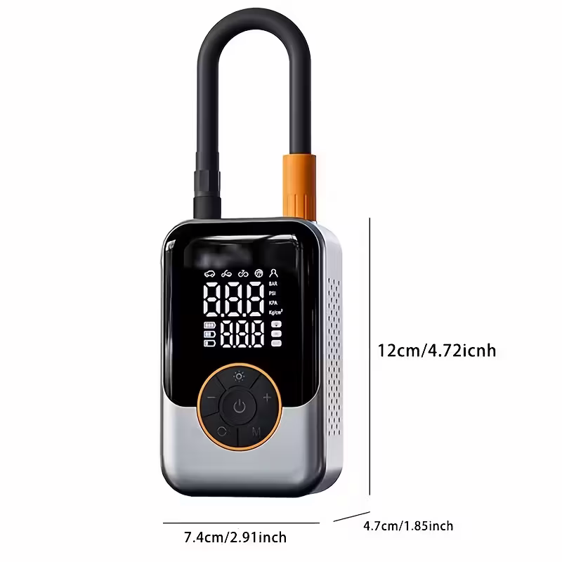 Portable wireless air compressor tyre pump — view 6
