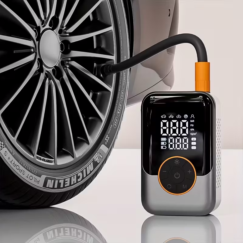 Portable wireless air compressor tyre pump — view 9