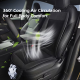 Ventilation car seat cushion with turbine fan — view 4