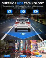 Three-camera dash cam C309 with WiFi — view 6