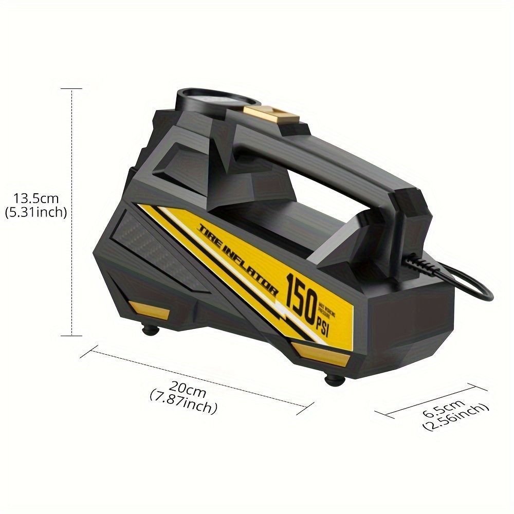 CaRSun 12V portable tyre inflator — view 3