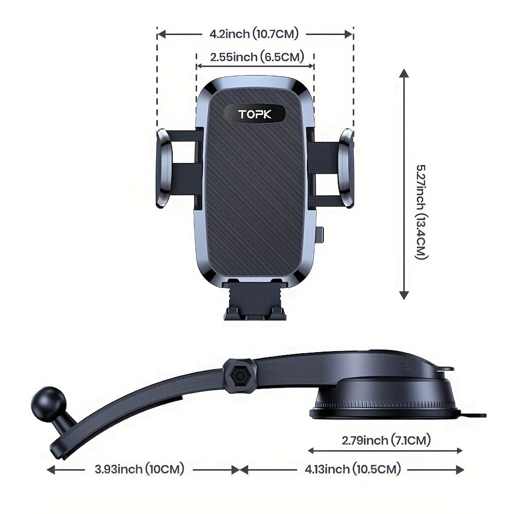 TOPK car phone holder — view 4