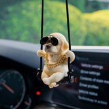 Cute Swinging Labrador Car Mirror — view 3
