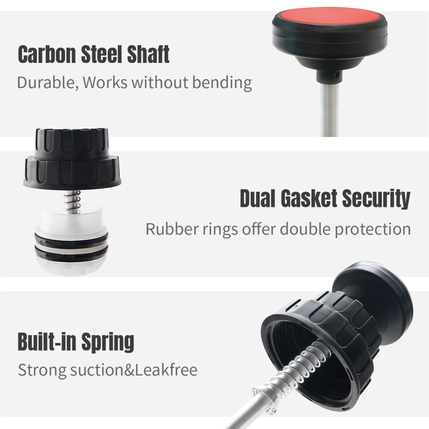 500cc manual fluid extractor pump black — view 5