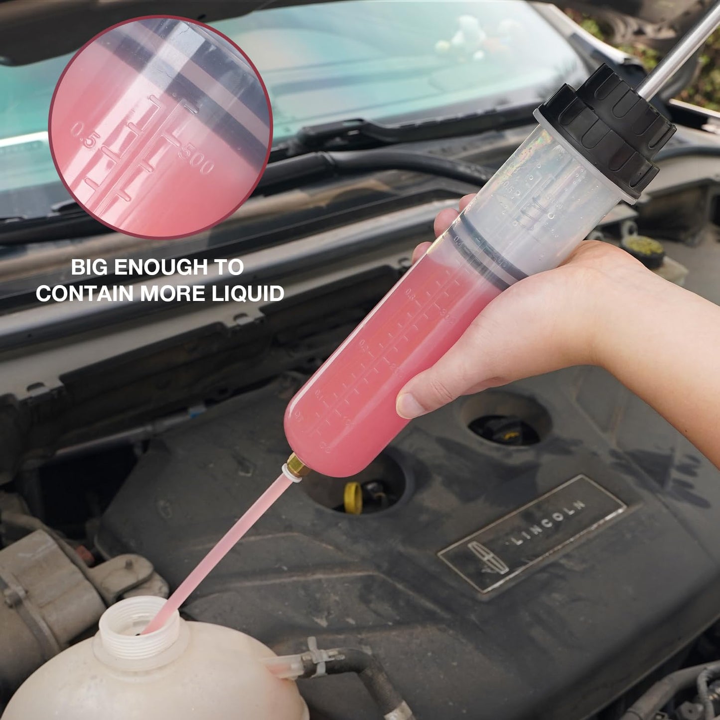 500cc manual fluid extractor pump black — view 7