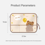 Cute bear car sunshade set of 2, beige — view 3