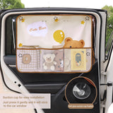 Cute bear car sunshade set of 2, beige — view 6