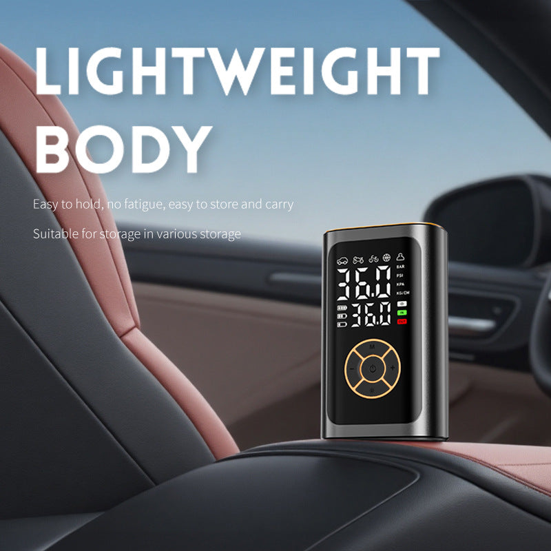 Wireless tyre inflator with digital display black — view 4