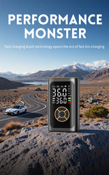 Wireless tyre inflator with digital display black — view 7