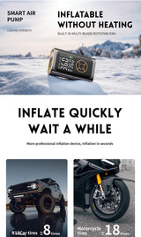 Wireless tyre inflator with digital display black — view 10