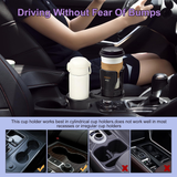 Dual cup holder expander 360 rotating tray black — view 7