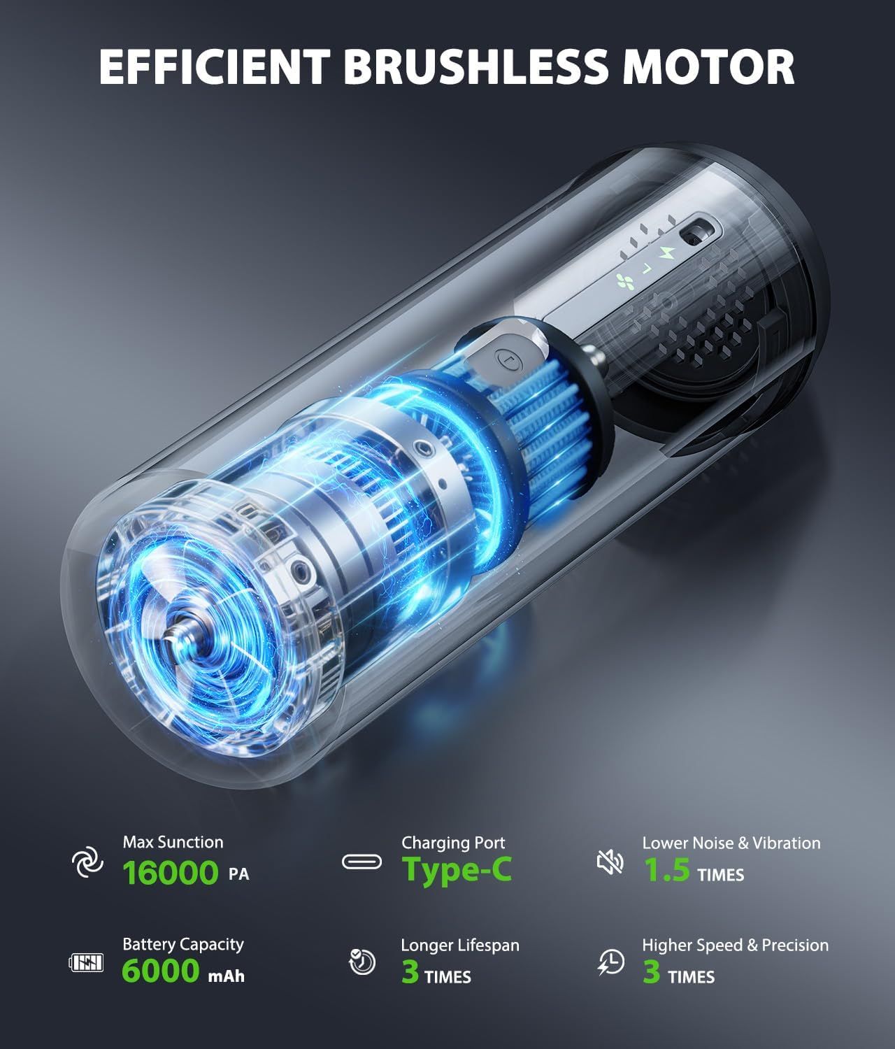4-in-1 Cordless Handheld Vacuum with Suction — view 5