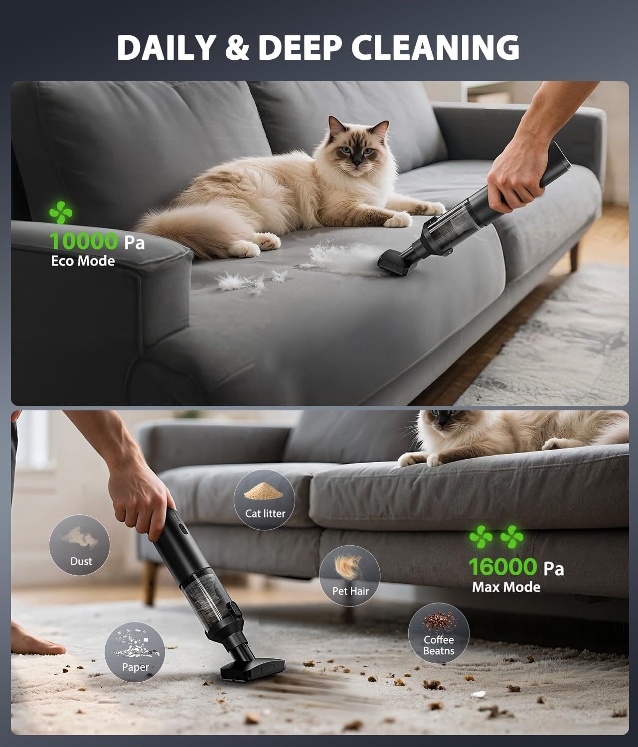 4-in-1 Cordless Handheld Vacuum with Suction — view 6