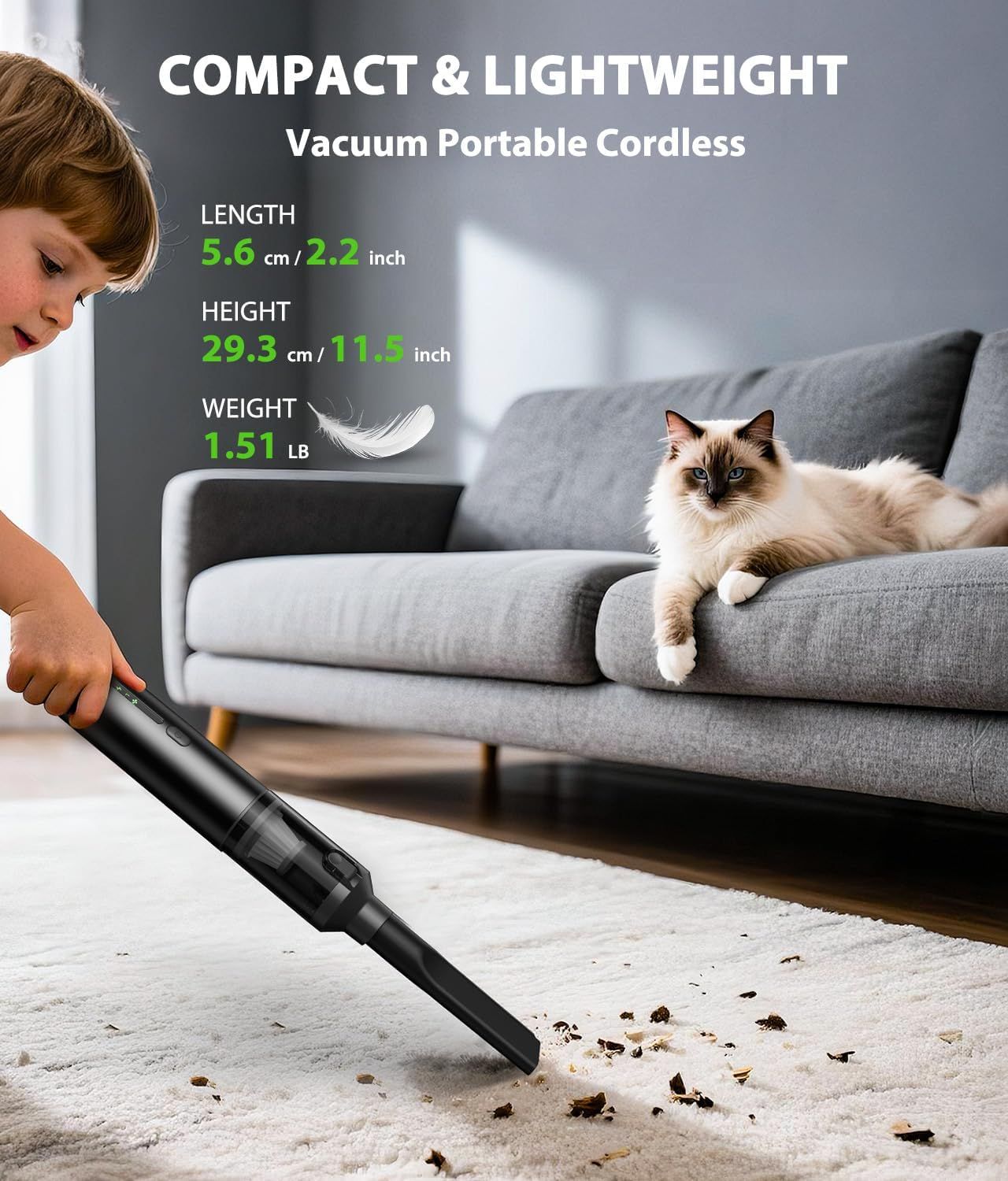 4-in-1 Cordless Handheld Vacuum with Suction — view 8