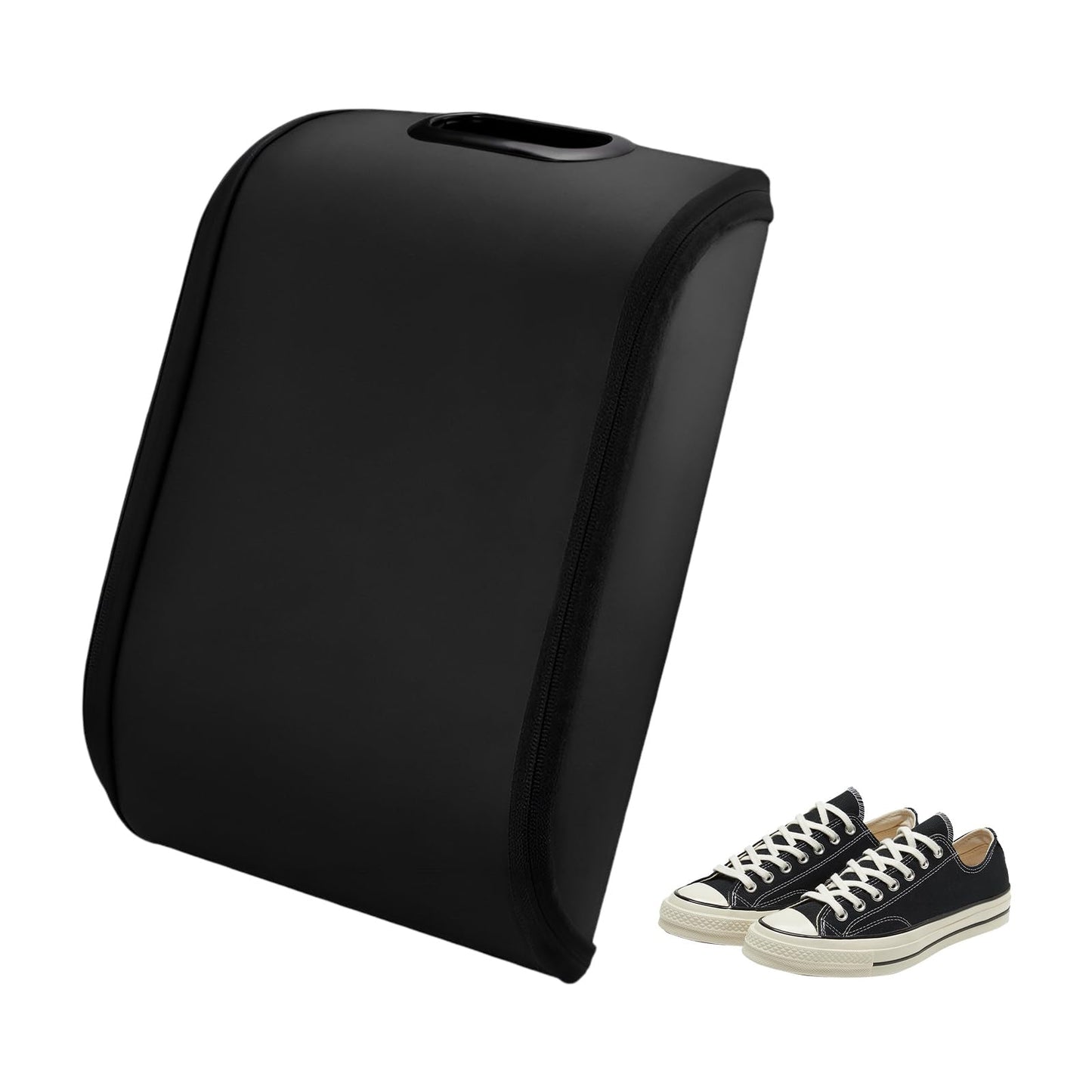 Portable leather-look car shoe storage box — view 9
