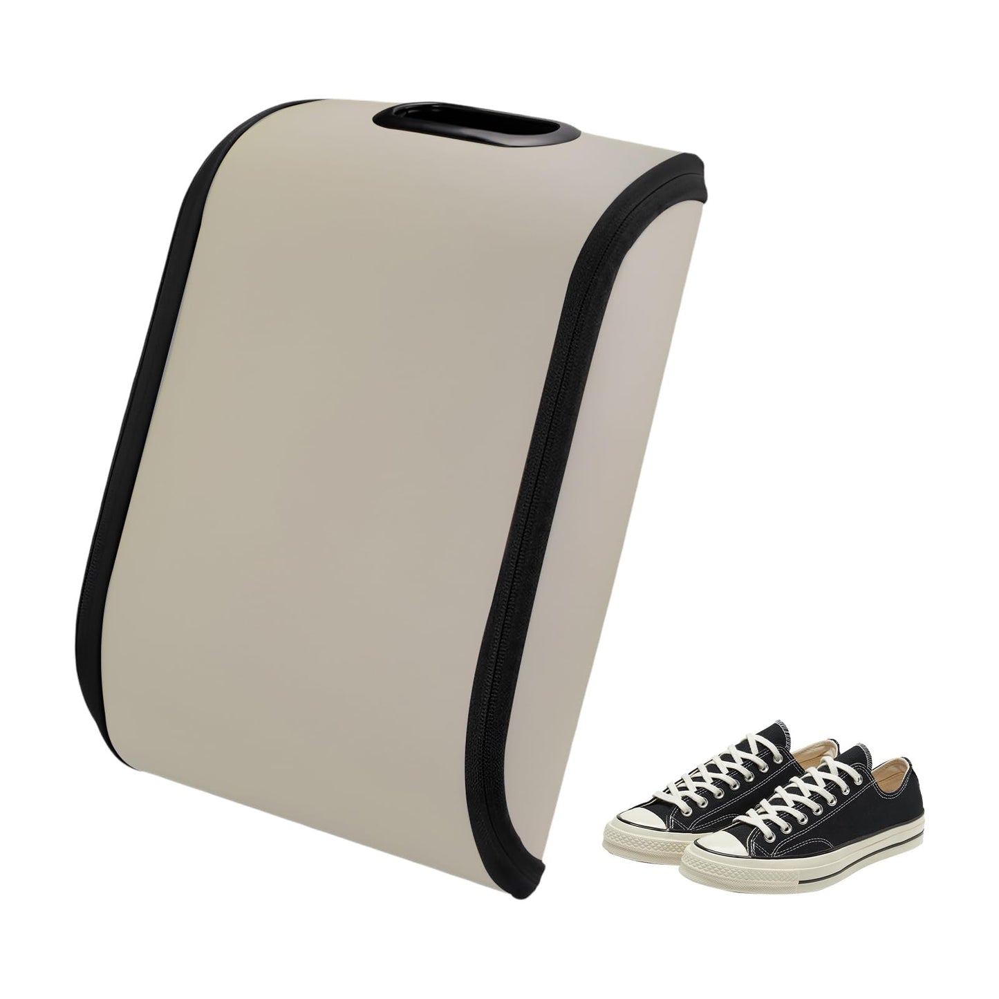 Portable leather-look car shoe storage box — view 8