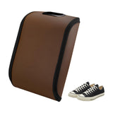 Portable leather-look car shoe storage box — view 2
